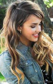 Jessica Alba Hair Shoulder Length Long Hair No Bangs Deep Side Part Hair Looks Hair Beauty Hair Styles