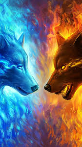 Evil Versus Good Wolf Wallpaper Wolf Artwork Mythical Creatures Art