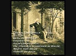 Johann wolfgang von goethe (gedichte wandern und wanderer) wanderers nachtlied der du von dem himmel bist, alles leid und schmerzen stillest, den, der doppelt elend ist, doppelt mit erquickung füllest, ach, ich bin des treibens müde! Wandrers Nachtlied Der Rundfunkchor Berlin Mit Sopranistin Sylke Schwab Youtube