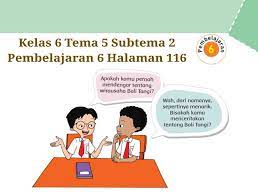 Oct 25, 2019 · kunci jawaban matematika kelas 6 halaman 113 kunci jawabanku buku matematika smp kelas 7 pegangan guru uji kompetensi 6 matematika kelas 8 semester 2 hal 45 guru ilmu. Kunci Jawaban Buku Tematik Tema 5 Kelas 6 Halaman 116 Koesrow
