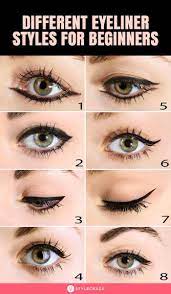 5 Different Eyeliner Styles For Beginners A Step By Step Tutorial Different Eyeliner Styles Eyeliner Styles Makeup Tutorial Eyeliner