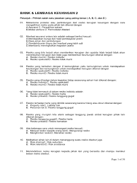 Contoh soal dan jawaban pegadaian syariah. Contoh Soal Soal Bank Lembaga Keuangan 2