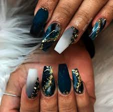 Matte Black Acrylic Nail Designs Bling Art Almond False Nails Fake Stiletto Matte Black Acrylic 24 Long Tips Glue In 2020 Coffin Nails Designs Glam Nails Cute Acrylic Nails