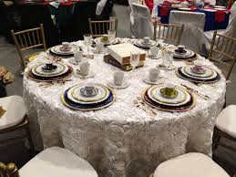 Rosette Table Linens Are A Great Choice To Adorn The Tables For Your Rehearsal Dinner With A Rosy El Wedding Table Linens Tablecloth Rental Chair Cover Rentals