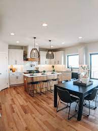 Open Concept Modern Farmhouse Kitchen And Dining Room Open Concept Kitchen Living Room Dining Table In Kitchen Open Concept Dining Room
