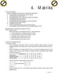 Contoh soal matriks kelas 11 2019 dan kunci jawabannya. Matriks Lks