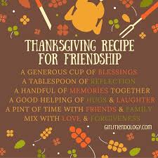 Thanksgiving Recipe For Friendship Thanksgiving Messages Friendship Recipe Thanksgiving Quotes