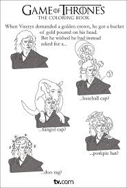 Game thrones primary games printable coloring pages. Game Of Thrones Coloring Book He Geek She Geek