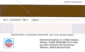 Bank Card Volksbank Raiffeisenbank Meissen Grossenhain Vr Bankcard Volksbank Raiffeisenbank Meissen Grossenhain Eg Germany Federal Republic Col De Ms 0159 04