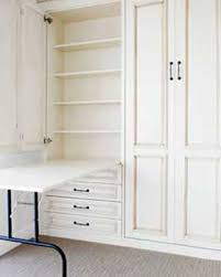 Craft room with movable work tables, hidden washer 8 photos. Murphy Bed Craft Room Cabinet Drop Table White Finish Smart Spaces Murphy Bed Wall Bed Superstore Denver Colorado Space Solutions
