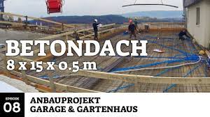 Es ist extrem wichtig bei einer garage das dach genauso dicht zu halten, wie den garagenboden. Garagendecke Aus Metall Und Beton Anbauprojekt Garage Gartenhaus Youtube