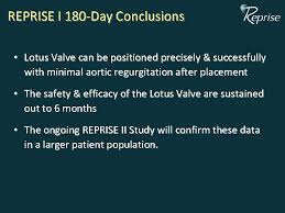 Conclusions are often considered the most difficult part of an essay to write. The Repositionable Lotus Aortic Valve Replacement System Sixmonth