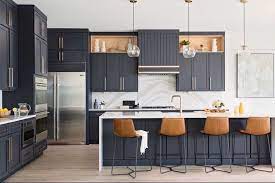 While this color is a bit unexpected in the kitchen, it's not so daring that it feels. Navy Blue Kitchen Cabinets Perfect Fit For A Classy And Sophisticated Kitchen Modern Kitchen Other By Save Home Houzz