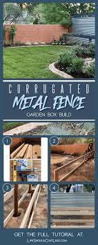 28 awesome diy outdoor privacy screen ideas with picture. Diy Farmhouse Corrugated Metal Fence Planter Box Build Life Should Cost Less