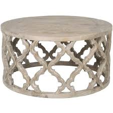 Mia French Country Grey Reclaimed Wood Round Coffee Table Small In 2020 Round Wooden Coffee Table Coffee Table Wood Reclaimed Wood Coffee Table