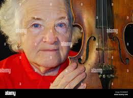 Senior violinist hi-res stock photography and images