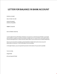 Free template provided by northwest registered agent, llc. Bank Balance Request Letter