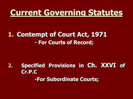 The first indian statute on the law of contempt, i.e., the contempt of courts act was passed in 1926. Law Of Contempt Perspective Ramifications Ppt Download