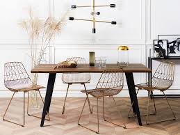 Mobel online kaufen esstisch 160x90 tube serien designermobel. Esstisch Dunkler Holzfarbton Schwarz 160 X 90 Cm Witney Beliani Ch