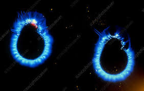 Kirlian photograph of healer's fingertips