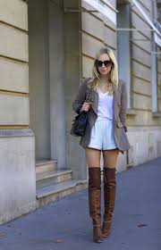 Camel brown / natural women's size 9 all of. Tall Brown Leather Boots Romper Combo Fashion Outfits Thigh High Boots Outfit