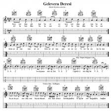 Gelevera Deresi Koyverdun Gittun Notalari Tablari Notalara Dokulmus Muzik Flut Muzik Notalari