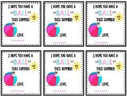 Here are four awesome gift ideas and free student gift tag printables to accompany each gift. End Of Year Tags For Beach Ball Student Gift Tags Student Gifts End Of Year Gift For Students