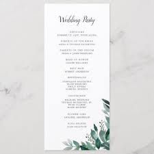 Abundant Foliage Wedding Ceremony Program Zazzle Com In 2020 Foliage Wedding Wedding Ceremony Programs Ceremony Programs