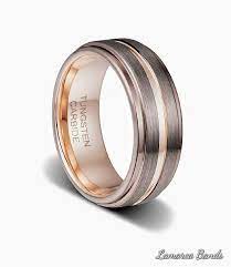 Rose Gold Cappuccino Band Mens Wedding Bandrose Gold Rose Gold Mens Wedding Band Rings For Men Mens Wedding Rings