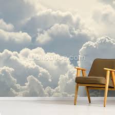 White Clouds Wallpaper Wallsauce No