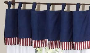 Add a crisp fresh look to your window with the best home fashion oxford tab top curtains that feature a versatile white hue. Navy Blue Window Valance For Boys Tab Top Red White Stripe Jojo Designs Sweet Jojo Designs Window Valance