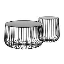 Trevi Wire Side Table Wire Coffee Table Side Table Black Coffee Tables