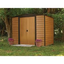 Woodridge 8 Ft W X 6 Ft D Metal Storage Shed Steel Sheds Metal Storage Sheds Shed