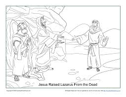 Some of the coloring page names are 8 pics of jesus and lazarus coloring jesus raises lazarus click on the coloring page to open in a new window and print. Free Jesus Raised Lazarus Coloring Page On Sunday School Zone
