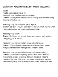 Read novel darah titik di semantan written by shid0, rating: Watak Dan Perwatakan Darah Titik Di Semantan