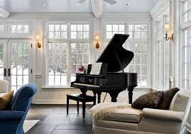 Pin By Orlando Reyes Mixter On Piano Rooms Piano Room Design Grand Piano Room Sunroom Designs