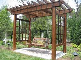 These would look fantastic as the beginning of a green tunnel. Patio Arbor Design Ideas 31 Outdoor Pergola Backyard Pergola Pergola