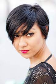 Kurzhaar frisuren für einen eleganten und angesagten olhar. Kurze Haare Mit Langem Schragen Pony Kurzhaarfrisuren Mit Pony