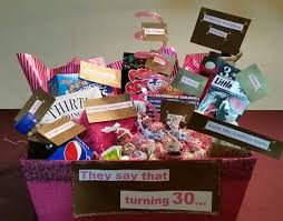 A unique gift box of 30th bday ideas for husband just because he is turning 30 doesn't mean that he is too old to get an amazing gift wrapped up inside an awesome gift box. For My Best Friends 30th Birthday Filled With Some Of Her Favorite Thin 30th Birthday Gifts 30th Birthday Gifts For Best Friend Birthday Gifts For Best Friend