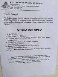 Inilah lowongan kerja spbu terbaru di jakarta barat 2021. Lowongan Operator Spbu Surabaya