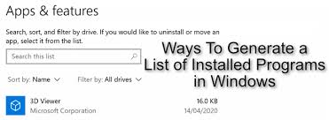 Simply make a list and swipe tasks away as you complete them. 7 Ways To Generate A List Of Installed Programs In Windows