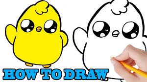 Hoe Teken Je Een Schattig Kuikentje How To Draw For Kids Easy Youtube Schattige Tekeningen Schattig Leer Tekenen