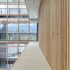 Wood Based Materials In Egger Headquarters From Egger Architect Environmentally Friendly Design Architecture