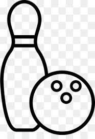Free Download Bowling Pins Black And White Png Cleanpng Kisspng