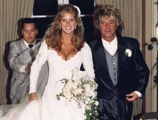 How do you remember Rod Stewart's marriage to Rachel Hunter in 1990?