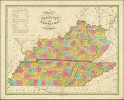 Map of Kentucky and Tennessee, Compiled From the Latest Authorities