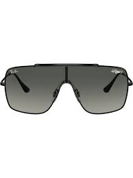 Black And Gold Aviator Ray Bans Ray Ban Wings Ii Rb3597 Metal Square Frame Sunglasses In Black Modesens In 2020 Ray Bans Aviator Classic Sunglasses