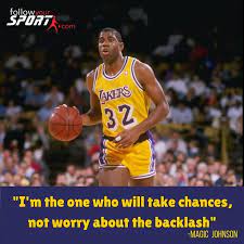 Earvin Magic Johnson Jr Who Played Point Guard For The Los Angeles Lakers Of The National Baske Sports Quotes Magic Johnson National Basketball Association