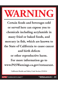65 warning on everything is a lot less expensive than not declaring something that there's even the most research proposition 65 in california. California S New Prop 65 Regulations Require New Prop 65 Warning Posters