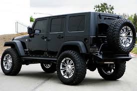 4 Door Lifted Matte Black Jeep Wrangler Rbp 94r Chrome Black Wheels Free Shipping Black Wheels Jeep Jeep Cars Dream Cars